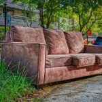 couch next to curb